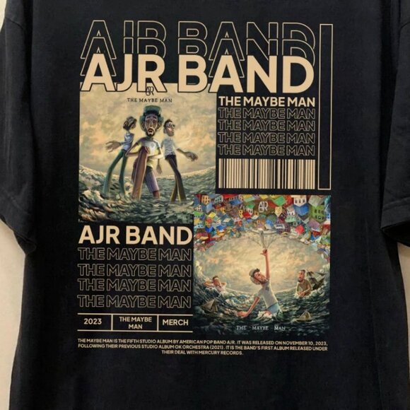 The Maybe Man Tour 2024 AJR Band Pop Rock Music Concert Fan Graphic T-Shirt 159 - Picture 2 of 5